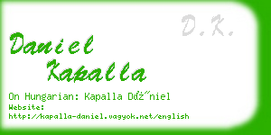 daniel kapalla business card